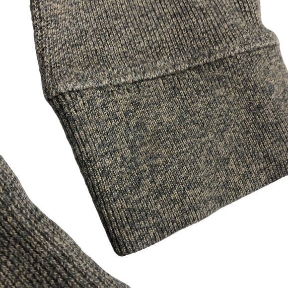 Vintage Abercrombie Fitch Sweater Mens M Gray Marled Knit Pullover V-Neck Y2K - Picture 6 of 16